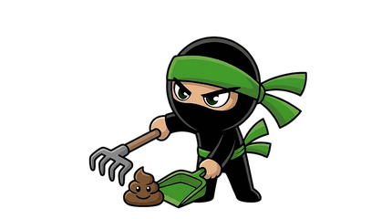 PoopNinjas ninja mascot